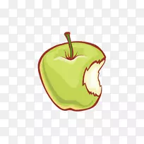 苹果插图-苹果，绿色，水果