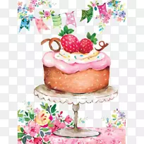 生日蛋糕草莓奶油蛋糕插图-草莓蛋糕