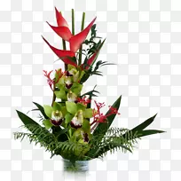 花束红色花卉设计-红花装饰