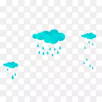 雨图设计云-卡通雨云