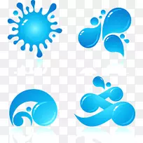 水滴图标-蓝色水滴