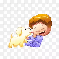 狗科小狗宠物插图-宠物狗