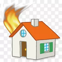 消防栓图标-房屋火灾