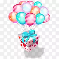 生日蛋糕礼物气球派对-气球礼物