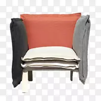 沙发翼椅垫-彩色缝制沙发