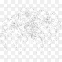 白色黑色花边图案-烟花光束
