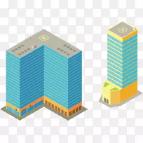 建造可伸缩的图形-建造高层城镇房地产