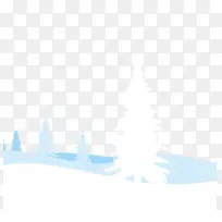 图案-美丽的雪景材料