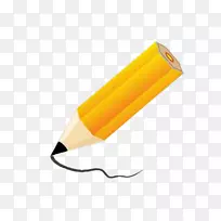黄色铅笔画-黄色铅笔