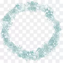 花卉剪贴画-美丽的蓝色戒指