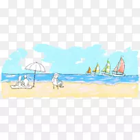 台东县沙滩旅游谷歌图片度假手绘沙滩旅游
