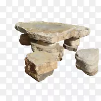 桌子，凳子，石材桌和长凳