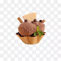 巧克力冰淇淋蛋饼-巧克力冰淇淋