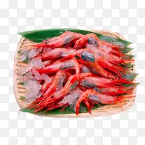 Caridea虾生鱼片食品-筛红虾