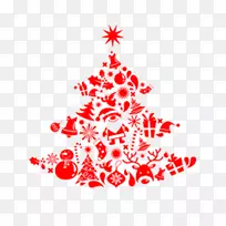 圣诞树象征圣诞节及节日季节-圣诞创意