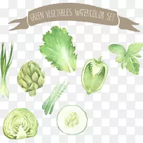 水彩画蔬菜插图水彩画蔬菜