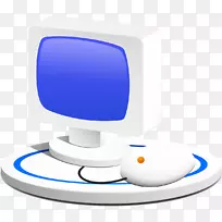 电脑显示器电脑鼠标个人电脑图标电脑显示器