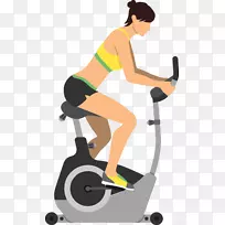 固定式自行车、体育锻炼、健身跑步机-妇女运动自行车载体材料