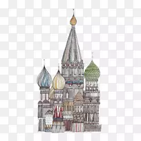 建筑素描-欧式城堡