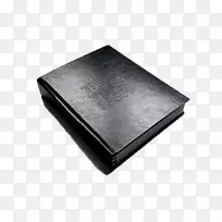 笔记本电脑-黑色皮革笔记本