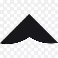 黑三角白心箭