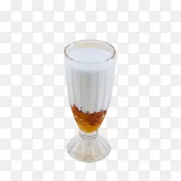 果汁奶油果冻-美味的牛奶汁