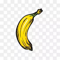 香蕉水果图标-手绘香蕉