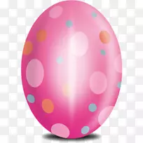 复活节兔子红色彩蛋剪贴画-漂亮彩蛋