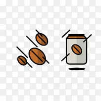 咖啡豆拿铁咖啡豆载体材料