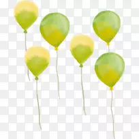 热气球飞行.浮动气球图案