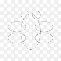 白圆图案-蜻蜓线