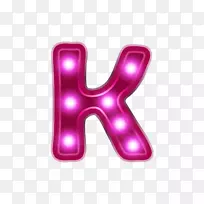 字母k non-neon字母表k