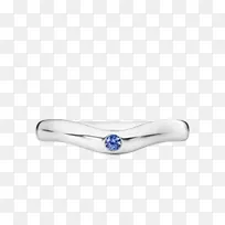 戒指蓝宝石蓝钻石体穿孔珠宝.蒂芙尼纯银精细的坦赞尼蓝宝石戒指