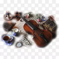 小提琴乐器壁纸.古董首饰