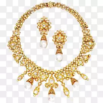 珍珠项链珠宝车Cleef&Arpels钻石-珠宝套装