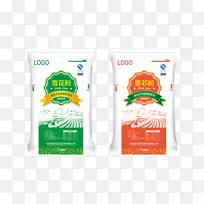 大米袋包装和小麦袋标签
