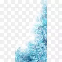 蓝色壁纸-蓝色水花