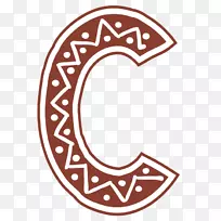 字母大小写.圆点字母c