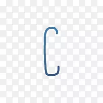 材料蓝色图案.蓝色水彩字母c