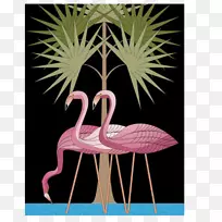 Flamingo AllPosters.com印刷帆布印刷品-火烈鸟