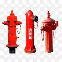 消防栓消防队员-三种不同的消防栓