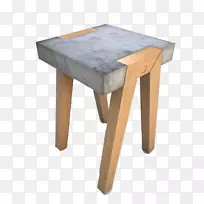 餐桌床头柜混凝土家具凳子简易大理石椅子