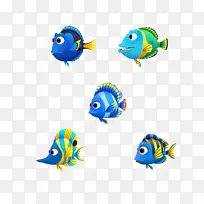 鱼蓝色动画-找到尼莫蓝鱼