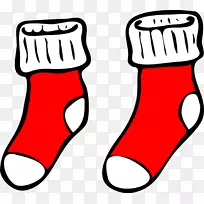 袜子。xchng剪贴画-红色圣诞袜