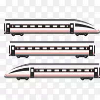 列车轨道交通快速运输TGV-现代城市地铁列车载体