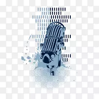 传声器水彩画.绘画麦克