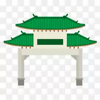 下载adobe插图-庙宇城门