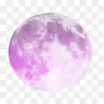 地球超级月亮满月月相紫色月宫