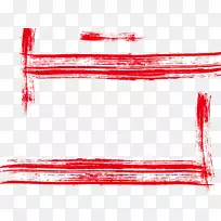 红色画笔计算机文件.红色框架刷标记