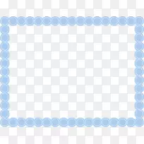 蓝色区域图案-蓝色圆框架